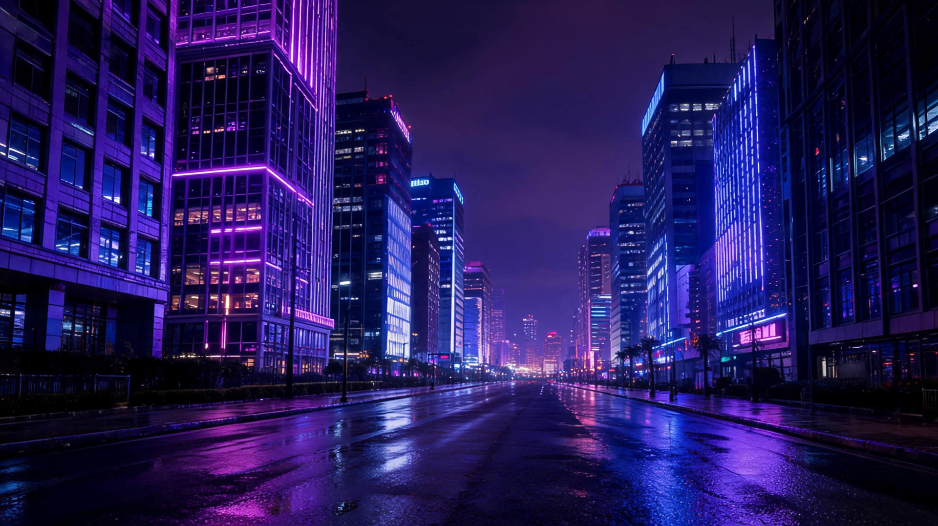 Neon street